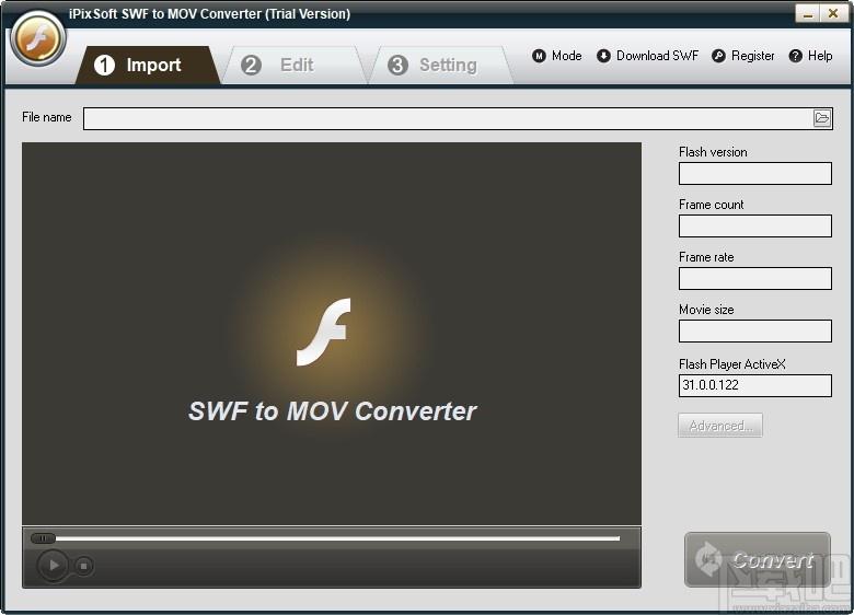 iPixSoft SWF to MOV Converter下载,SWF转MOV,视频转换,格式转换